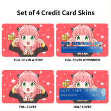 Load image into Gallery viewer, Anime Spy x Family Credit Card Skins (4-in-1 Pack)
