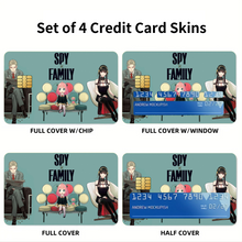 Load image into Gallery viewer, Anime Spy x Family Credit Card Skins (4-in-1 Pack)
