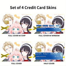 Load image into Gallery viewer, Anime Spy x Family Credit Card Skins (4-in-1 Pack)
