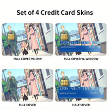 Load image into Gallery viewer, Anime Spy x Family Credit Card Skins (4-in-1 Pack)
