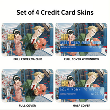 Load image into Gallery viewer, Anime Spy x Family  Credit Card Skins (4-in-1 Pack)
