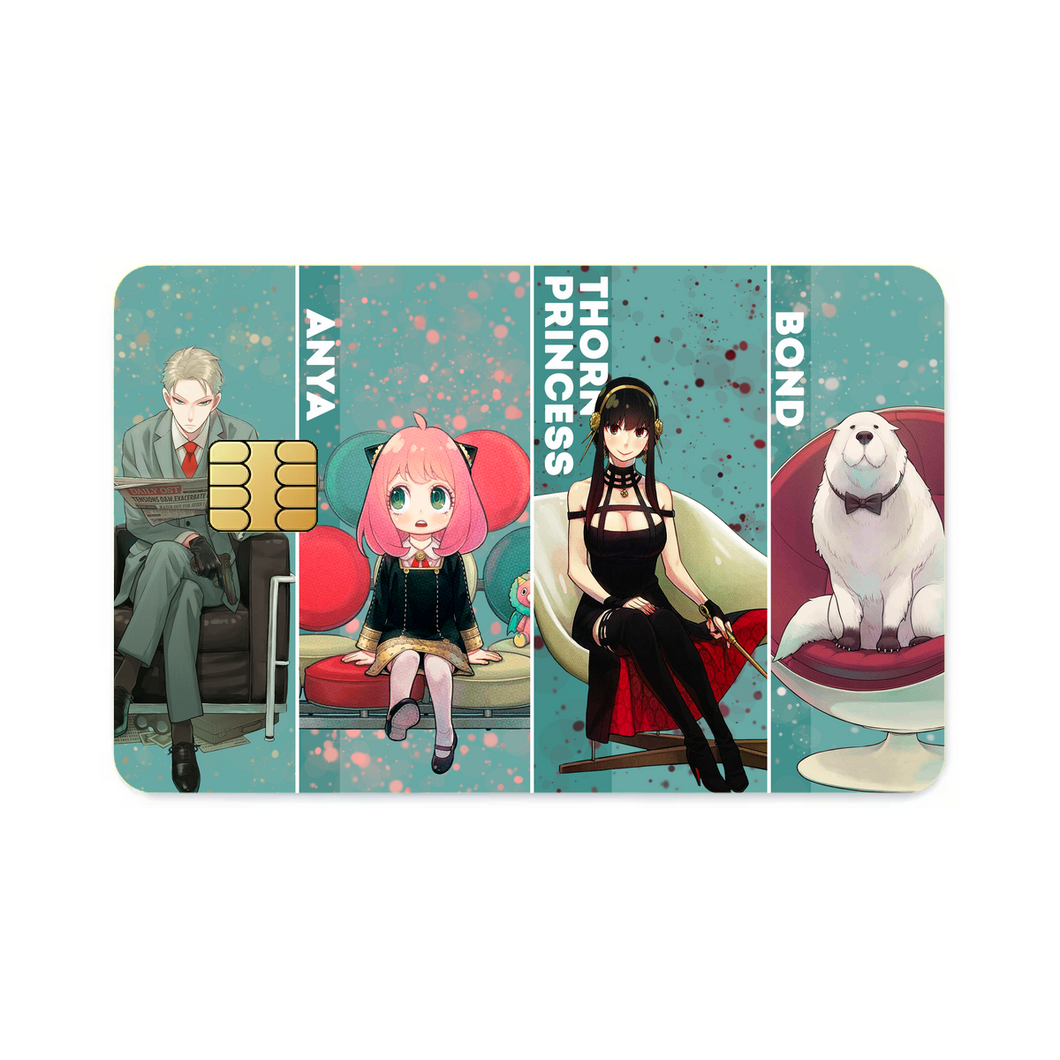 Anime Spy x Family Credit Card Skins (4-in-1 Pack)