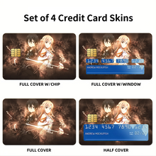 Load image into Gallery viewer, Anime Sword Art Online  Credit Card Skins (4-in-1 Pack)
