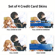Load image into Gallery viewer, Anime Sword Art Online  Credit Card Skins (4-in-1 Pack)
