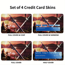 Load image into Gallery viewer, Anime Sword Art Onliner Credit Card Skins (4-in-1 Pack)

