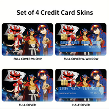 Load image into Gallery viewer, Anime Tengen Toppa Gurren Lagann Credit Card Skins (4-in-1 Pack)
