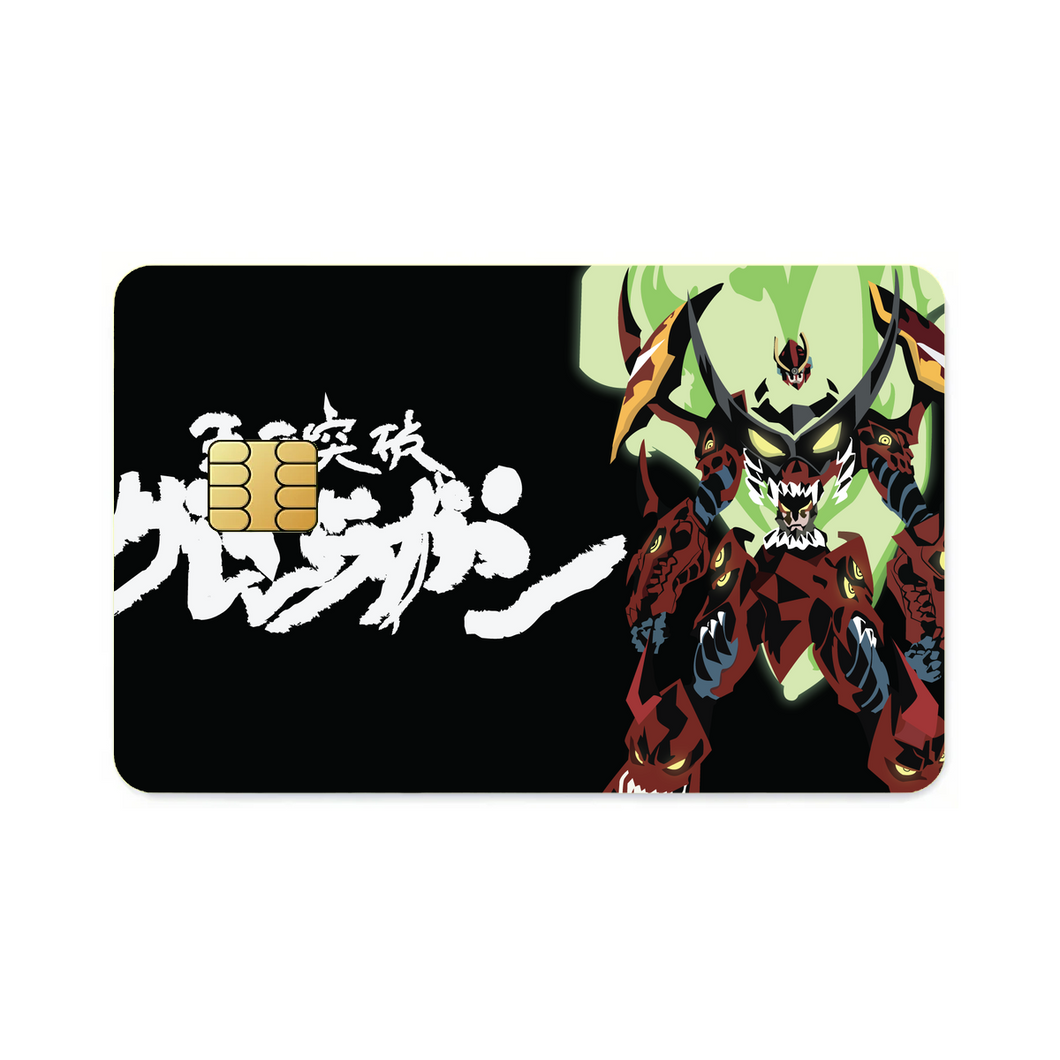 Anime Tengen Toppa Gurren Lagann Credit Card Skins (4-in-1 Pack)