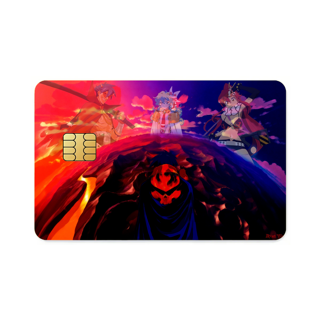 Anime Tengen Toppa Gurren Lagann Credit Card Skins (4-in-1 Pack)