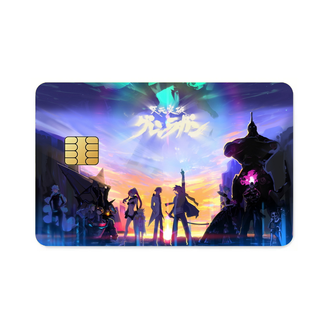 Anime Tengen Toppa Gurren Lagann  Credit Card Skins (4-in-1 Pack)