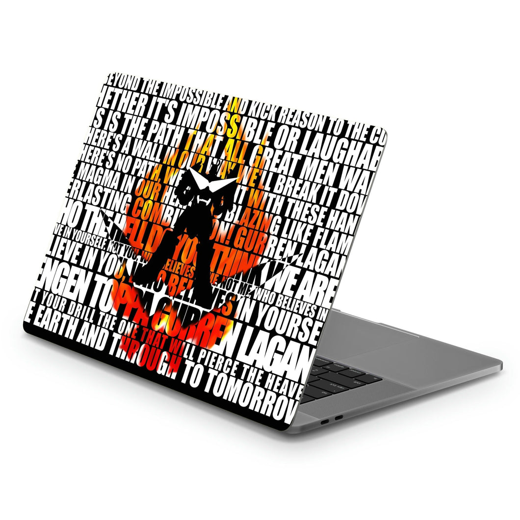 Anime Tengen Toppa Gurren Lagann Macbook Skin