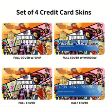 Load image into Gallery viewer, Anime Tengen Toppa Gurren Lagannr Credit Card Skins (4-in-1 Pack)
