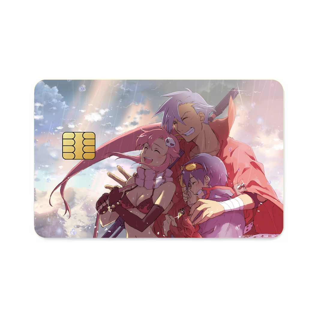 Anime Tengen Toppa Gurren Lagannr Credit Card Skins (4-in-1 Pack)