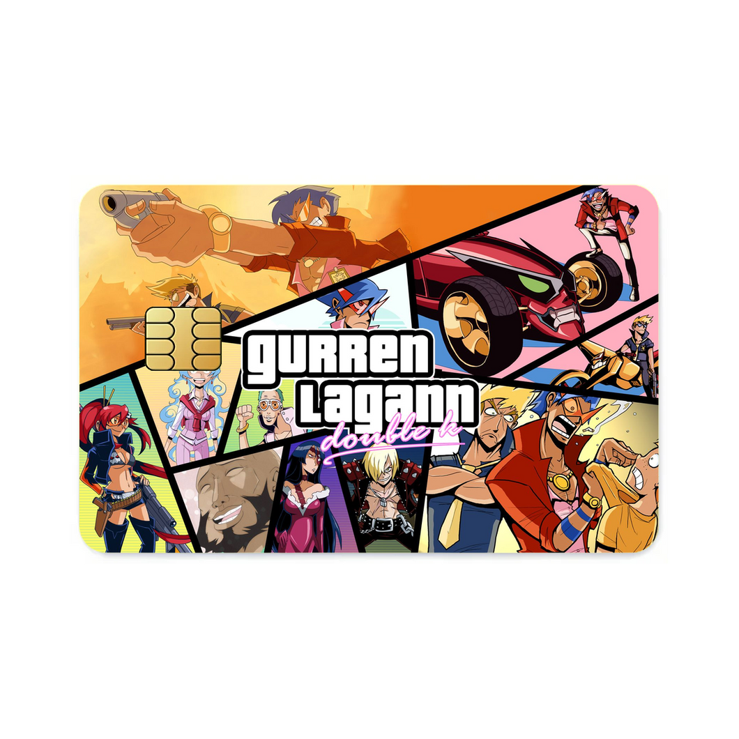 Anime Tengen Toppa Gurren Lagannr Credit Card Skins (4-in-1 Pack)