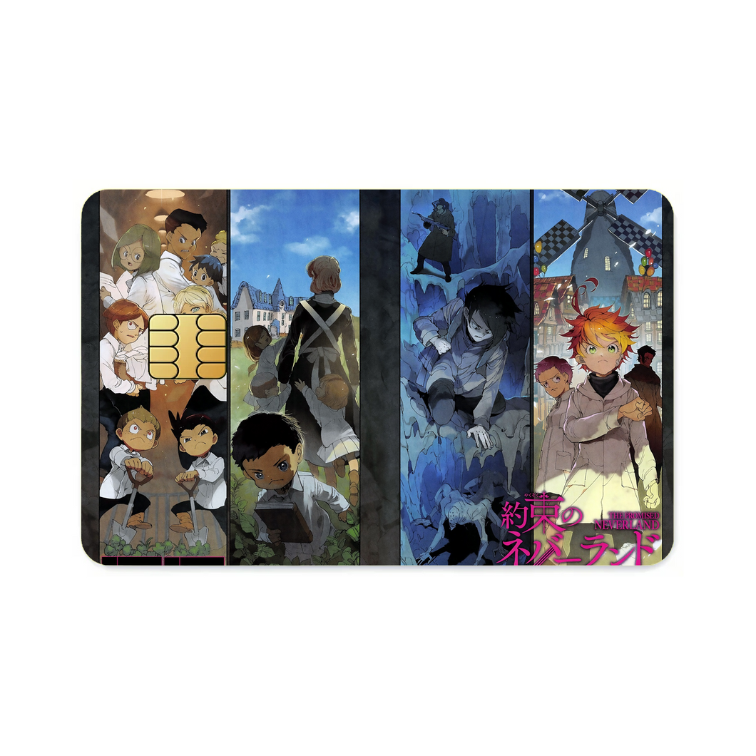 Anime The Promised Neverland  Credit Card Skins (4-in-1 Pack)