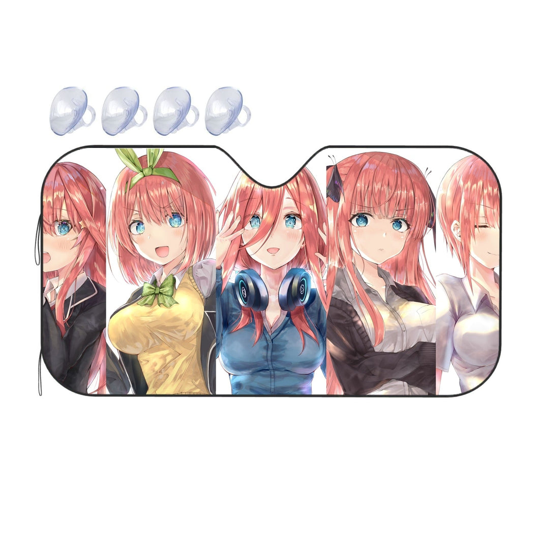 Anime The Quintessential Quintuplets Car Sunshade