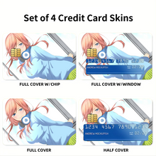Load image into Gallery viewer, Anime The Quintessential Quintuplets  Credit Card Skins (4-in-1 Pack)
