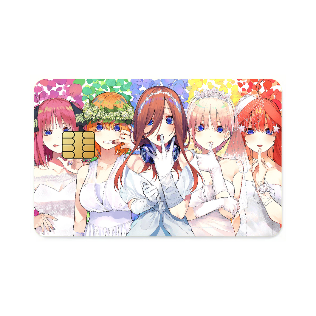Anime The Quintessential Quintuplets Credit Card Skins (4-in-1 Pack)
