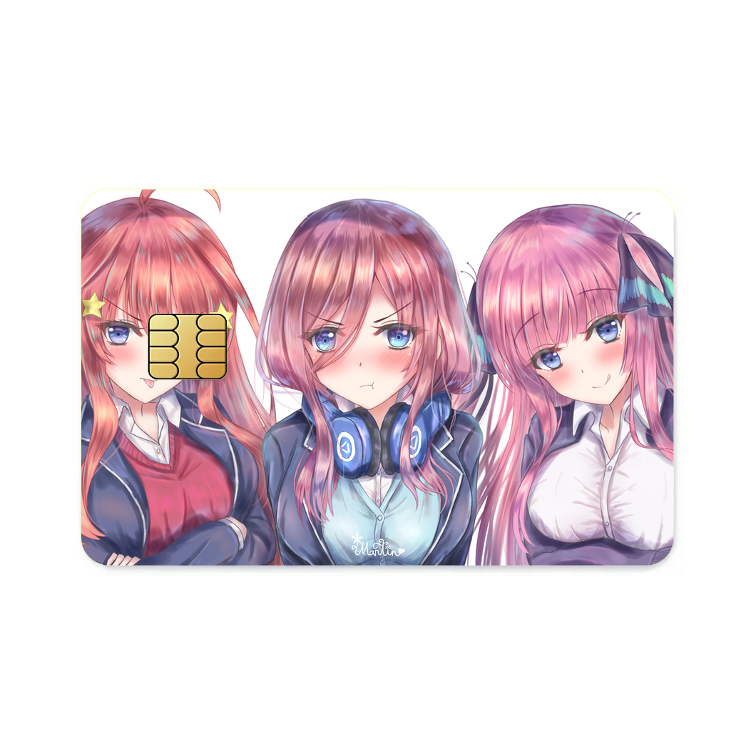 Anime The Quintessential Quintuplets  Credit Card Skins (4-in-1 Pack)