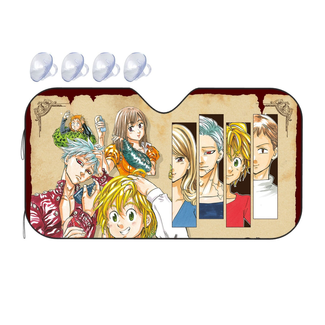 Anime The Seven Deadly Sins Car Sunshade