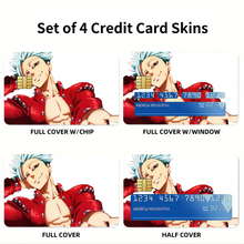Load image into Gallery viewer, Anime The Seven Deadly Sins Credit Card Skins (4-in-1 Pack)
