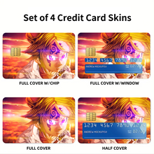 Load image into Gallery viewer, Anime The Seven Deadly Sins  Credit Card Skins (4-in-1 Pack)
