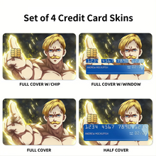 Load image into Gallery viewer, Anime The Seven Deadly Sins Credit Card Skins (4-in-1 Pack)
