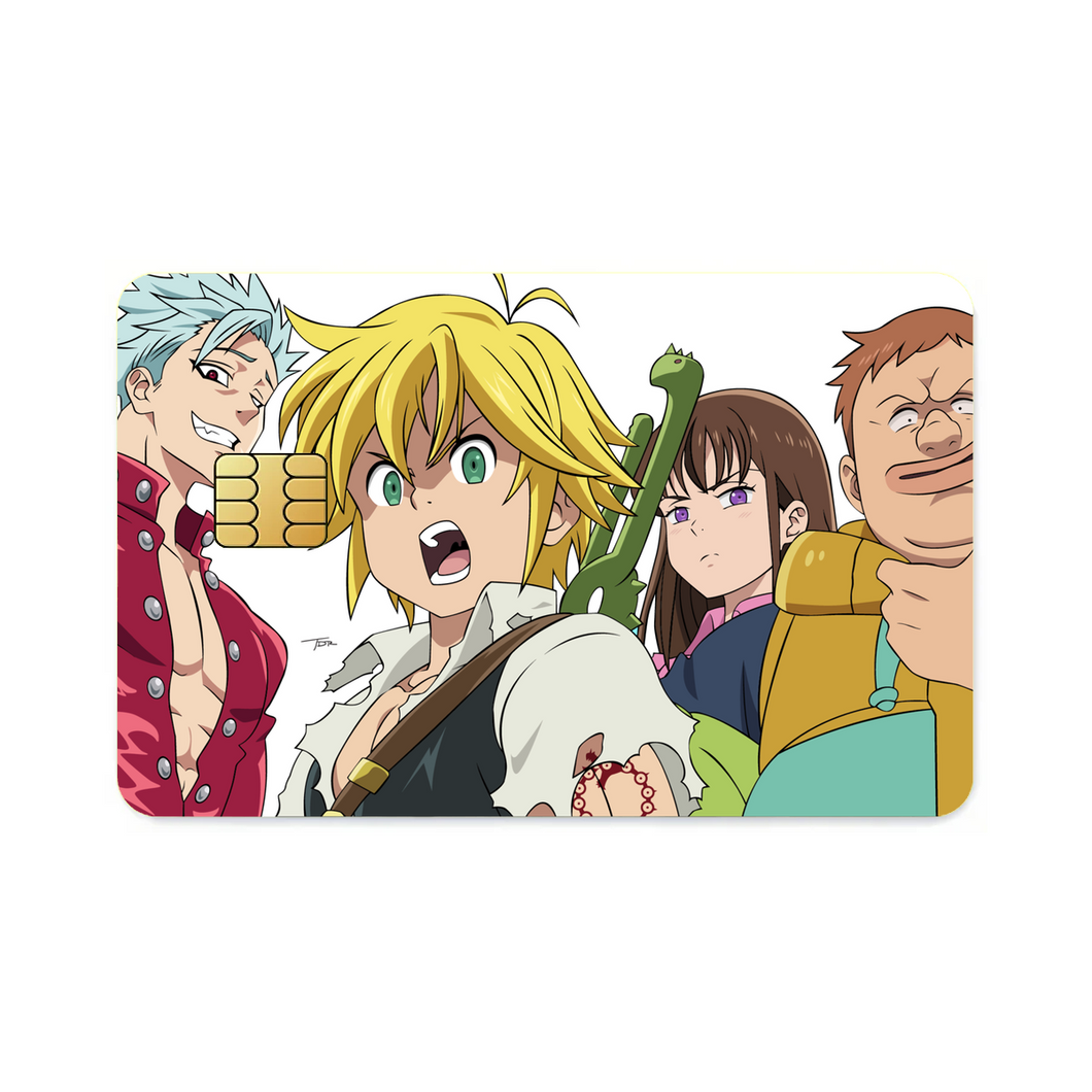 Anime The Seven Deadly Sins Credit Card Skins (4-in-1 Pack)
