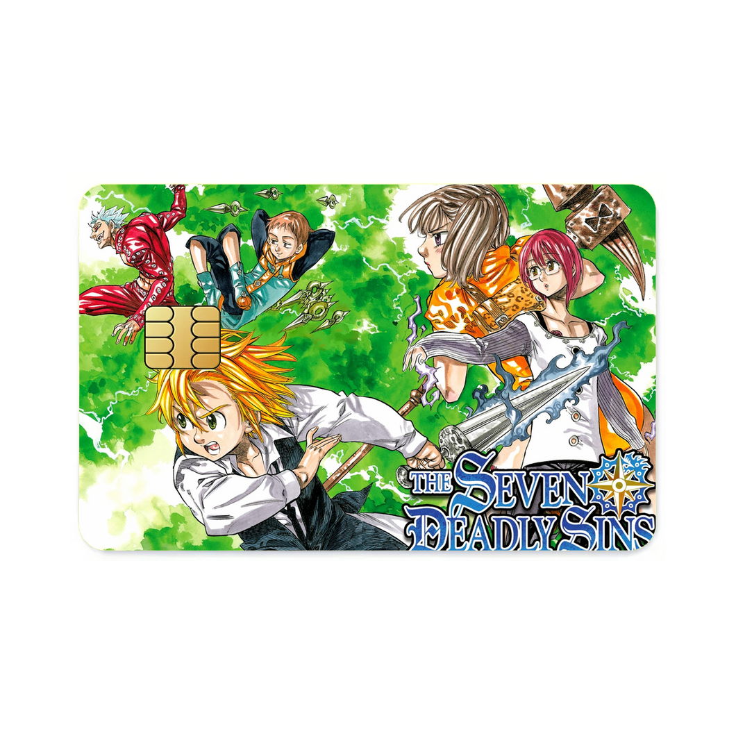 Anime The Seven Deadly Sins Credit Card Skins (4-in-1 Pack)