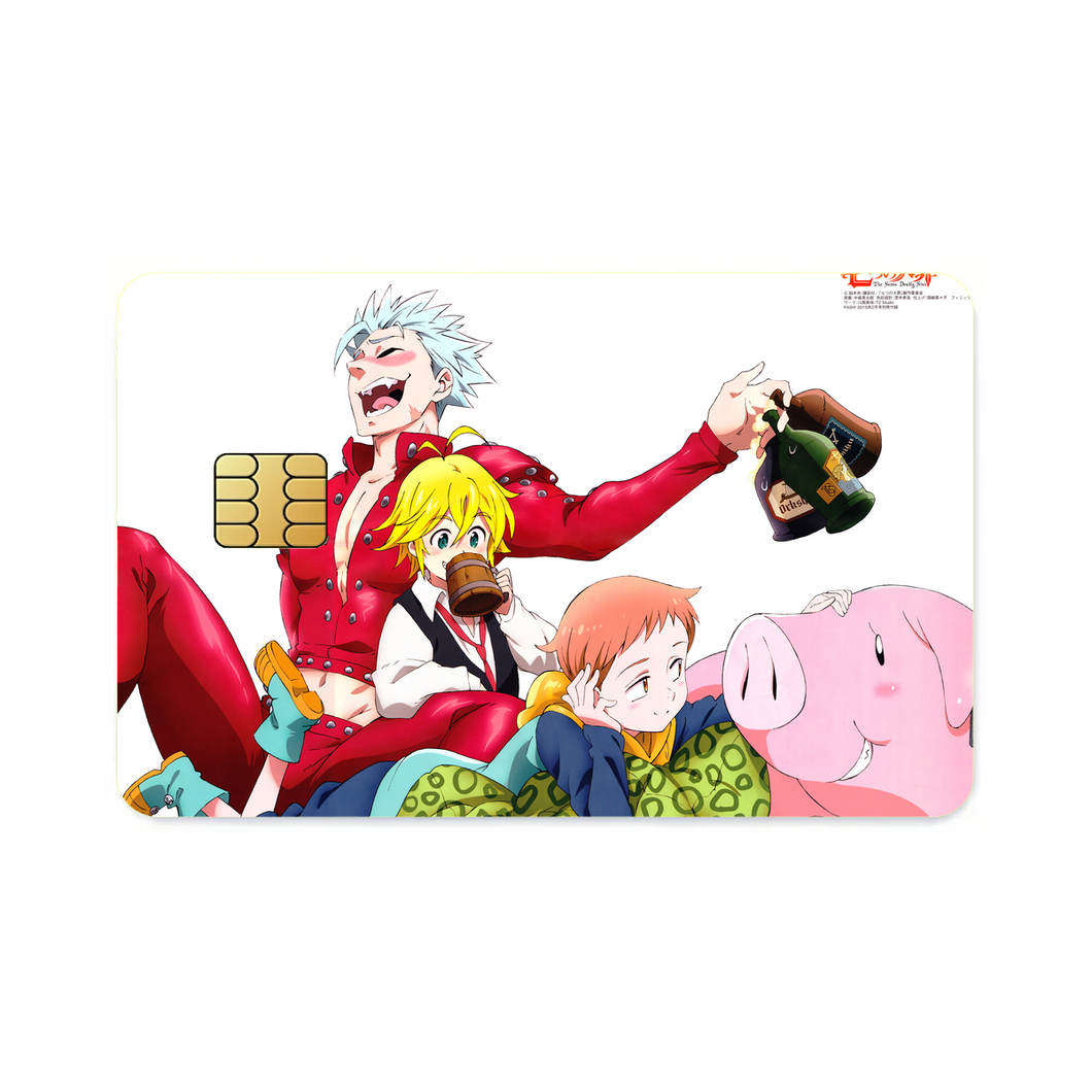 Anime The Seven Deadly Sins Credit Card Skins (4-in-1 Pack)