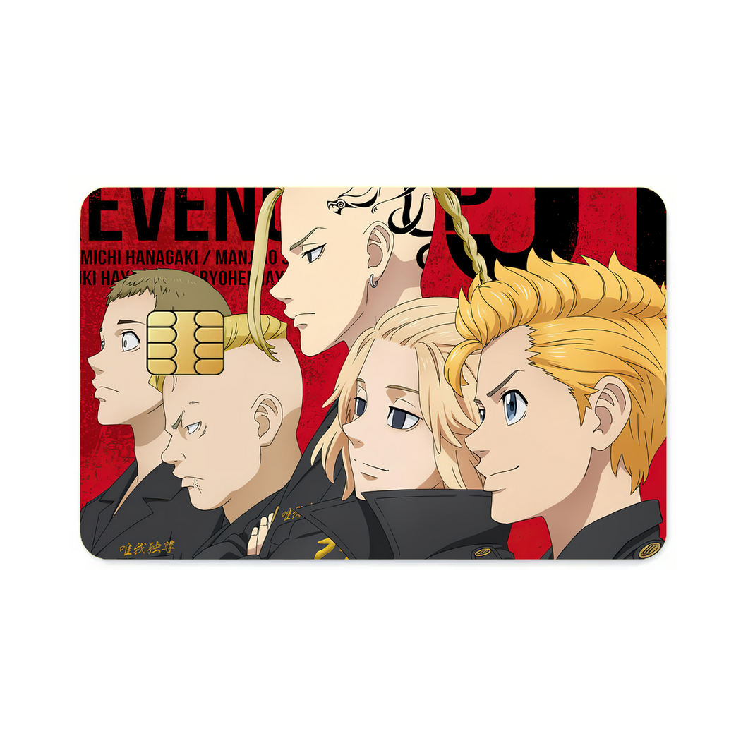 Anime Tokyo Revengers Credit Card Skins (4-in-1 Pack)