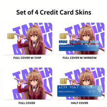 Load image into Gallery viewer, Anime Toradora! Credit Card Skins (4-in-1 Pack)
