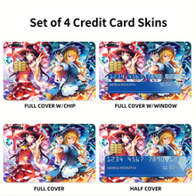 Load image into Gallery viewer, Anime Touhou  Credit Card Skins (4-in-1 Pack)
