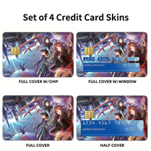 Load image into Gallery viewer, Anime Touhou Credit Card Skins (4-in-1 Pack)
