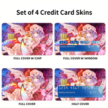 Load image into Gallery viewer, Anime Touhou Credit Card Skins (4-in-1 Pack)
