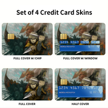 Load image into Gallery viewer, Anime Vinland Saga Credit Card Skins (4-in-1 Pack)
