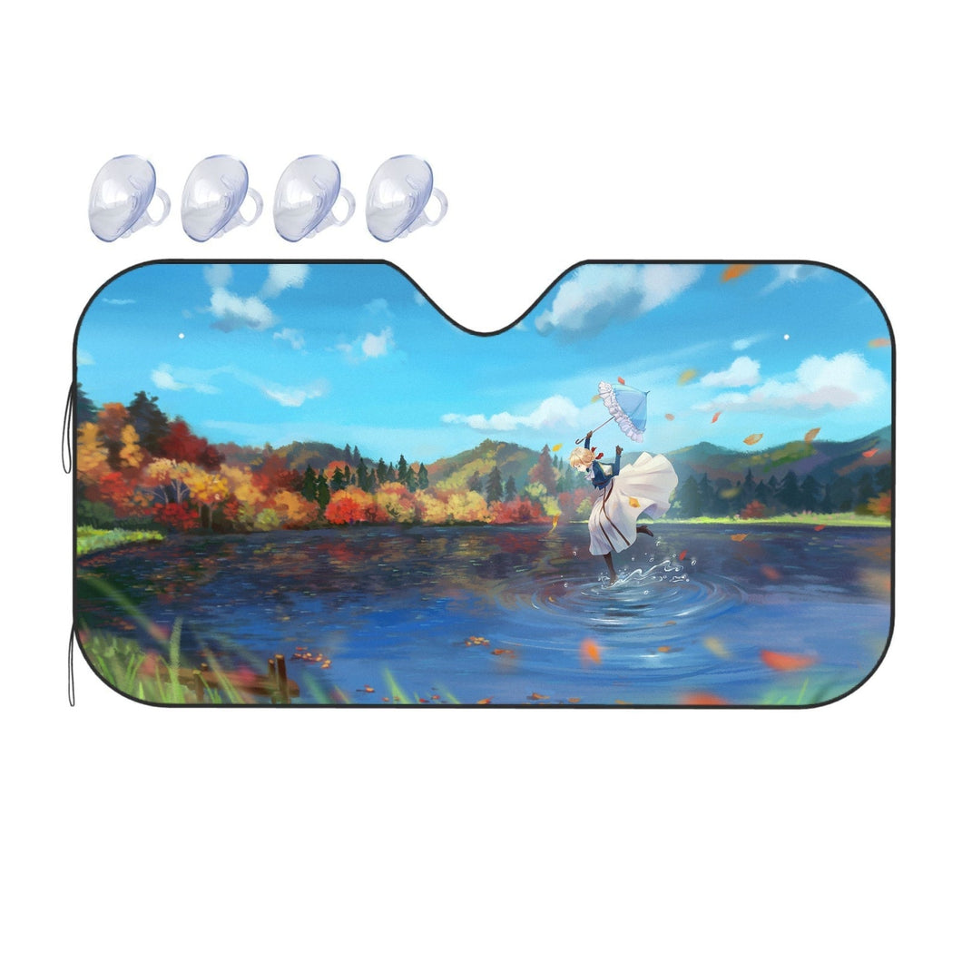 Anime Violet Evergardenr Car Sunshade