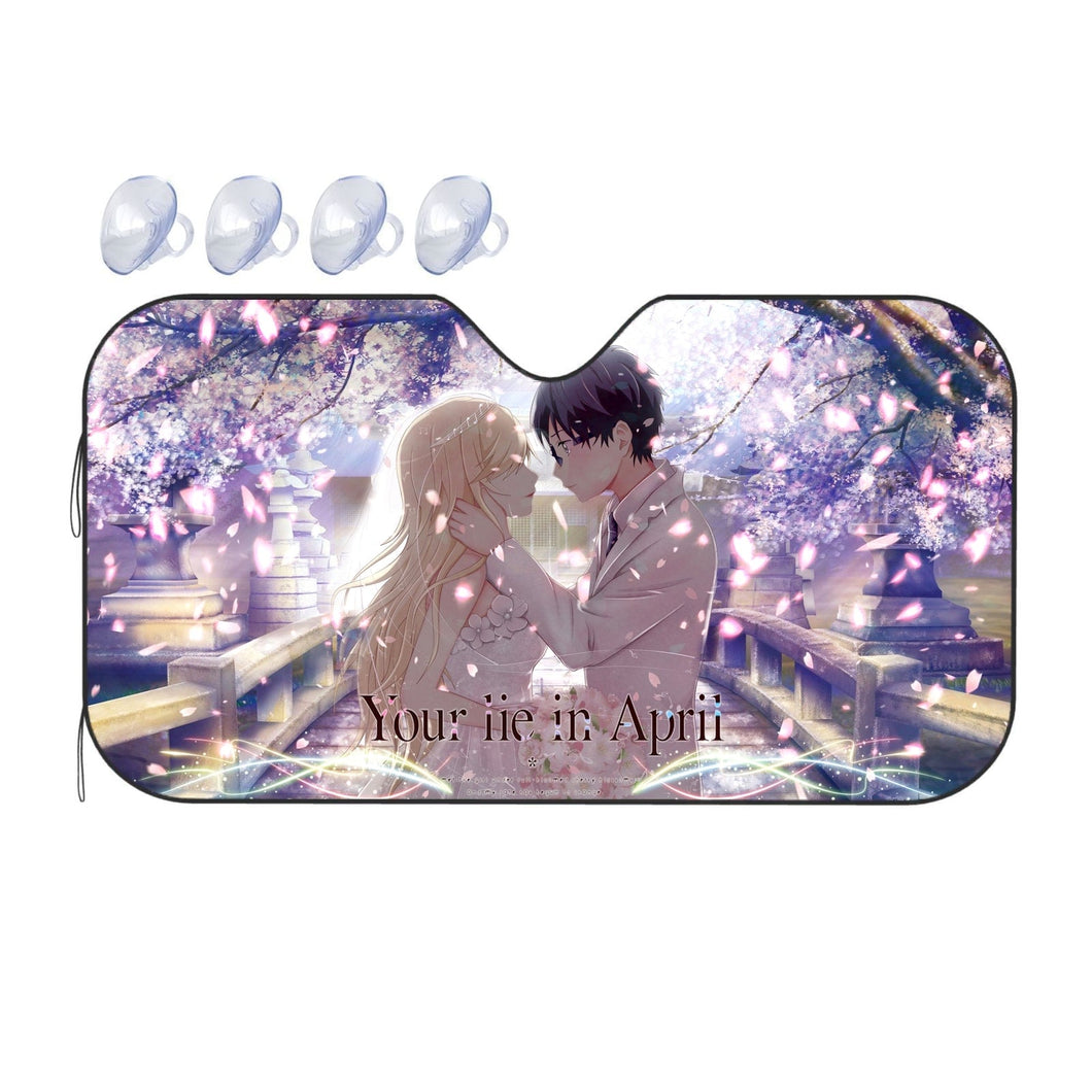 Anime Your Lie in April Car Sunshade