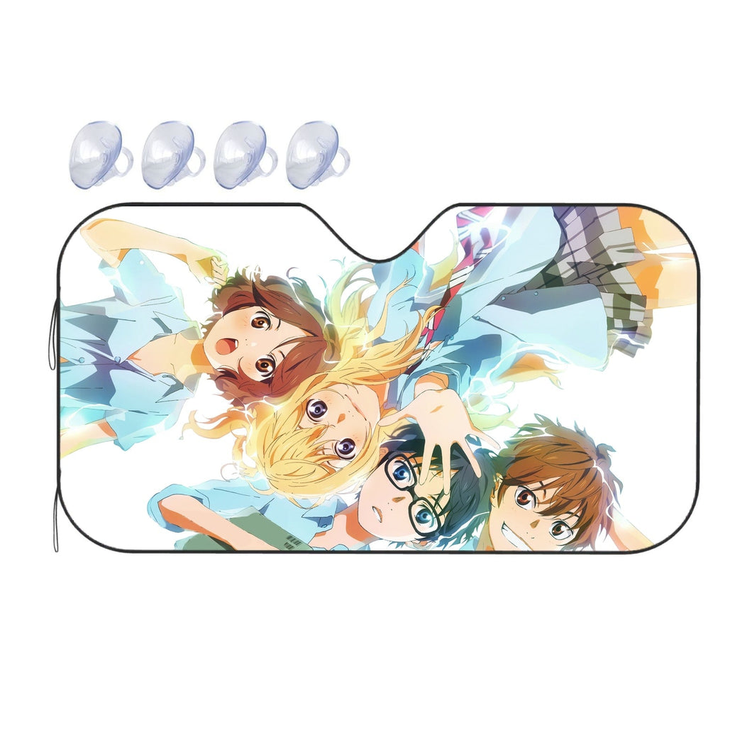 Anime Your Lie in April Car Sunshade