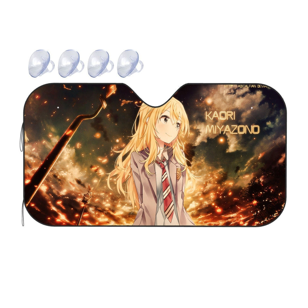 Anime Your Lie in April  Car Sunshade