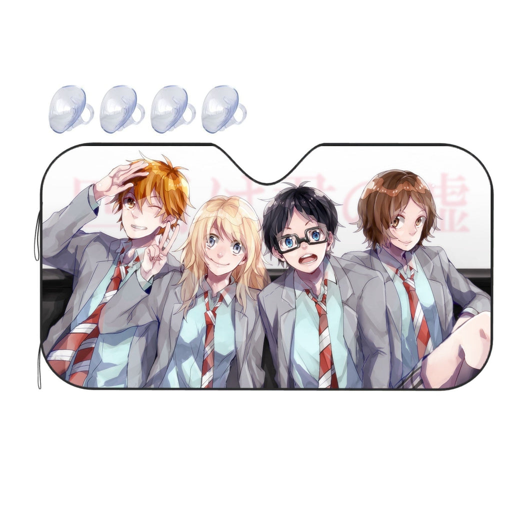 Anime Your Lie in April Car Sunshade