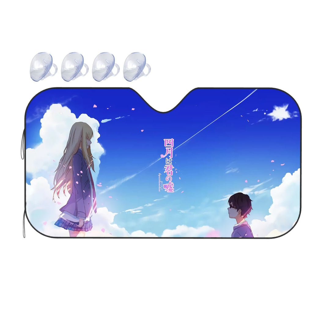 Anime Your Lie in April Car Sunshade