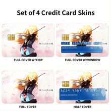 Load image into Gallery viewer, Anime Your Lie in April  Credit Card Skins (4-in-1 Pack)

