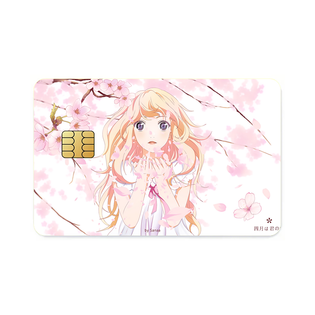 Anime Your Lie in April  Credit Card Skins (4-in-1 Pack)