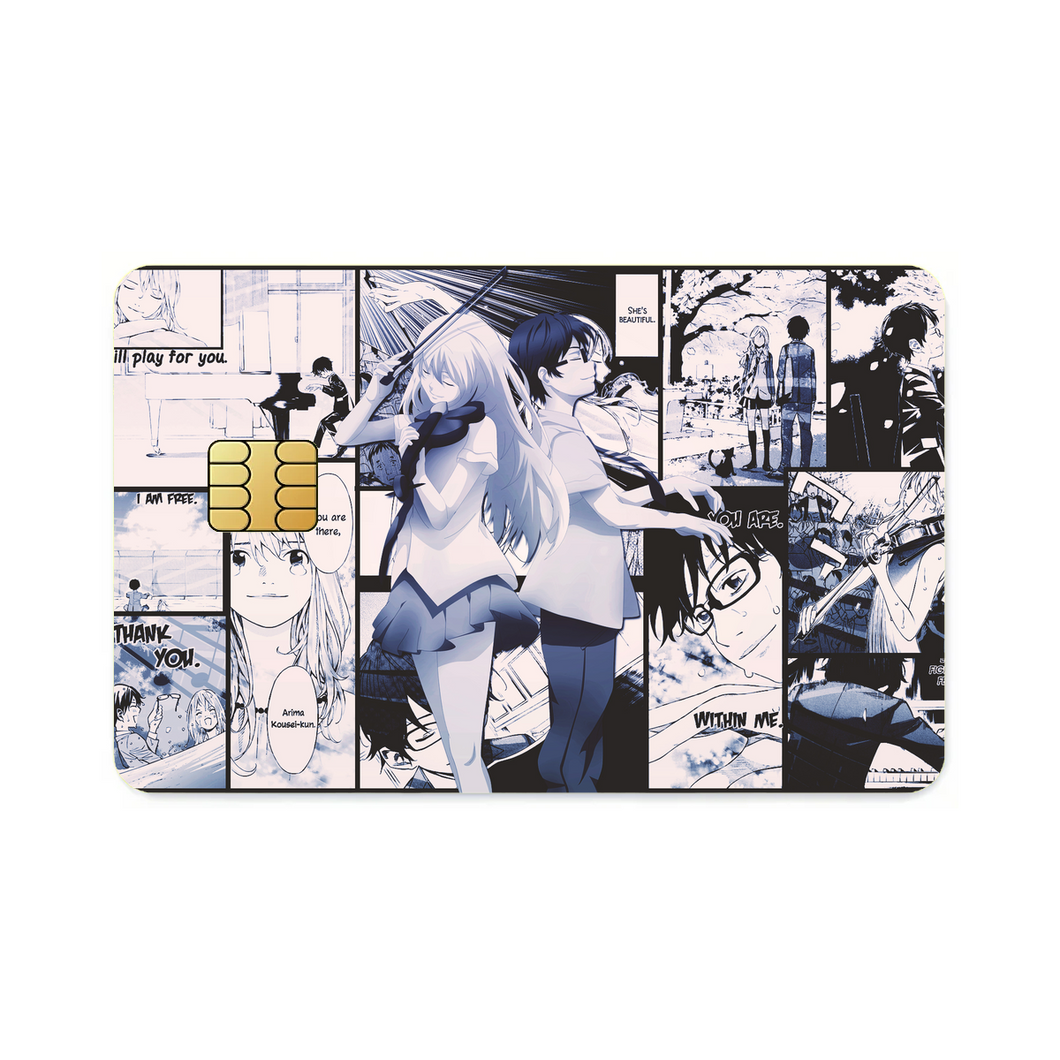 Anime Your Lie in April  Credit Card Skins (4-in-1 Pack)