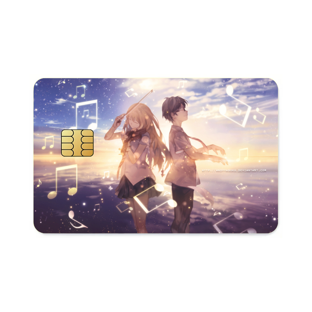 Anime Your Lie in April Credit Card Skins (4-in-1 Pack)