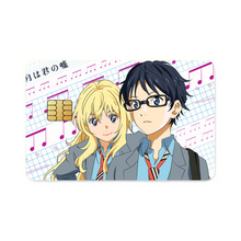 Load image into Gallery viewer, Anime Your Lie in April  Credit Card Skins (4-in-1 Pack)
