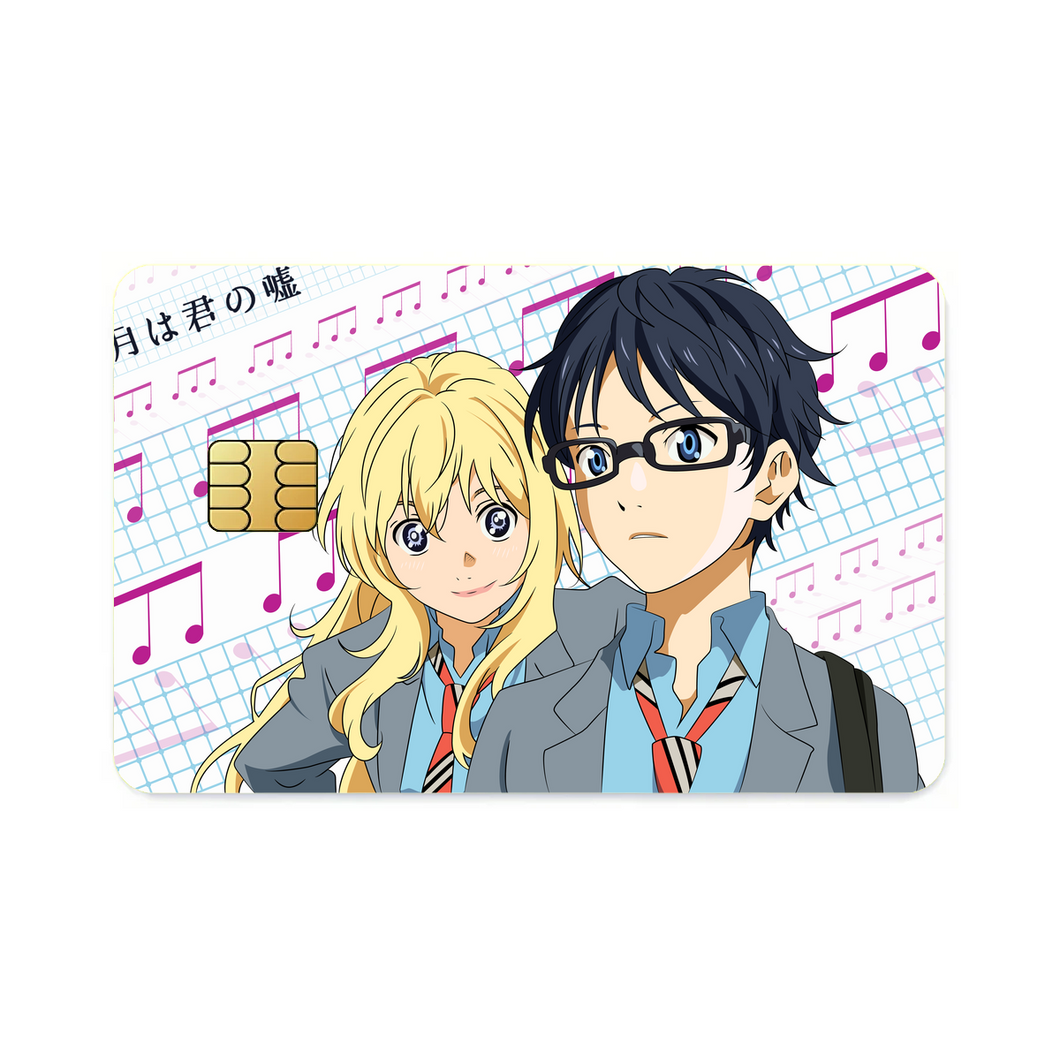 Anime Your Lie in April  Credit Card Skins (4-in-1 Pack)
