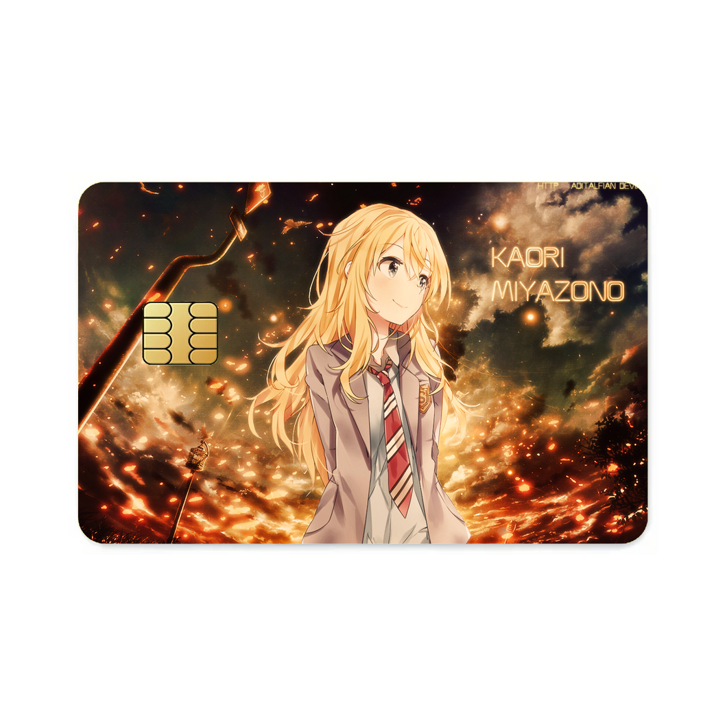 Anime Your Lie in April  Credit Card Skins (4-in-1 Pack)