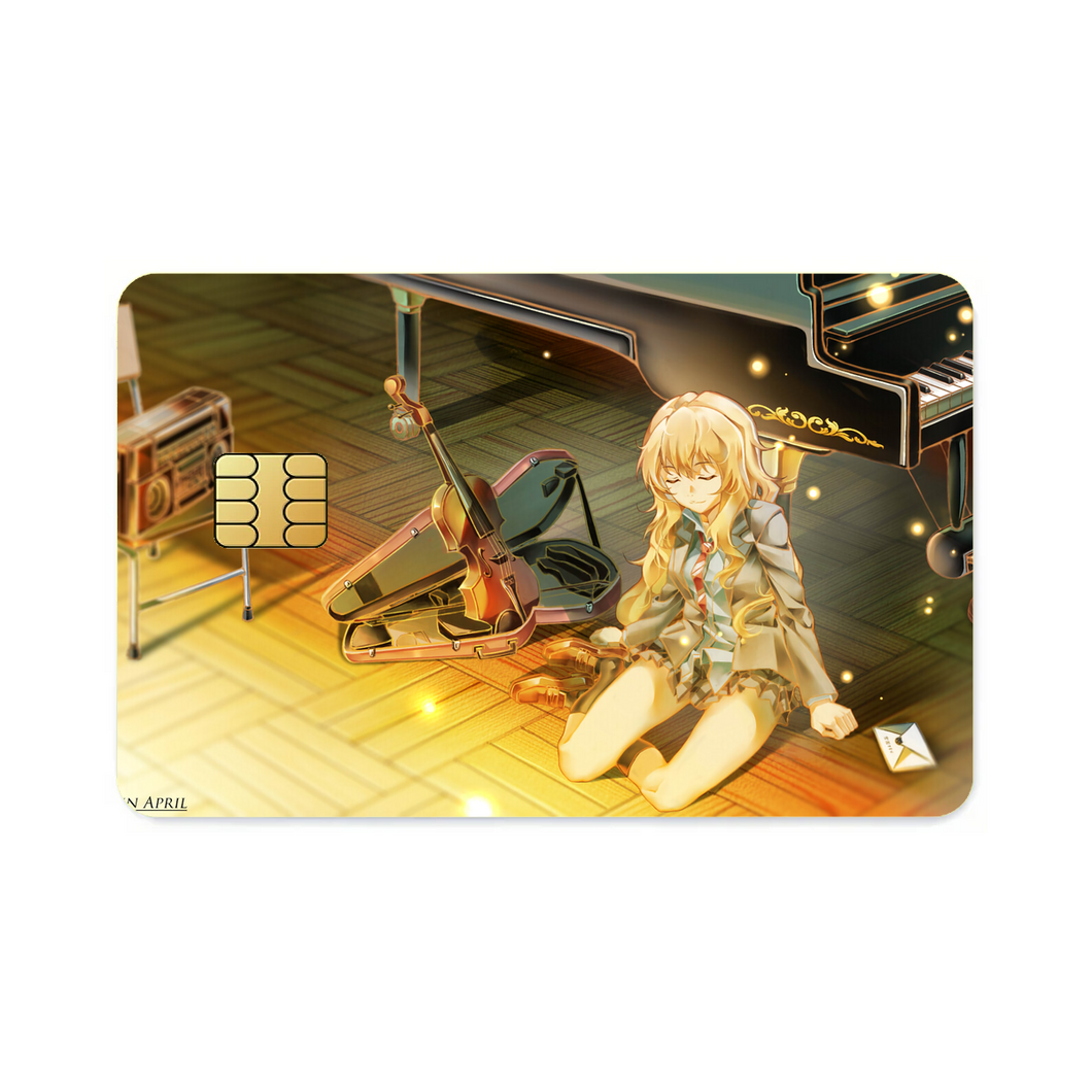 Anime Your Lie in April Credit Card Skins (4-in-1 Pack)
