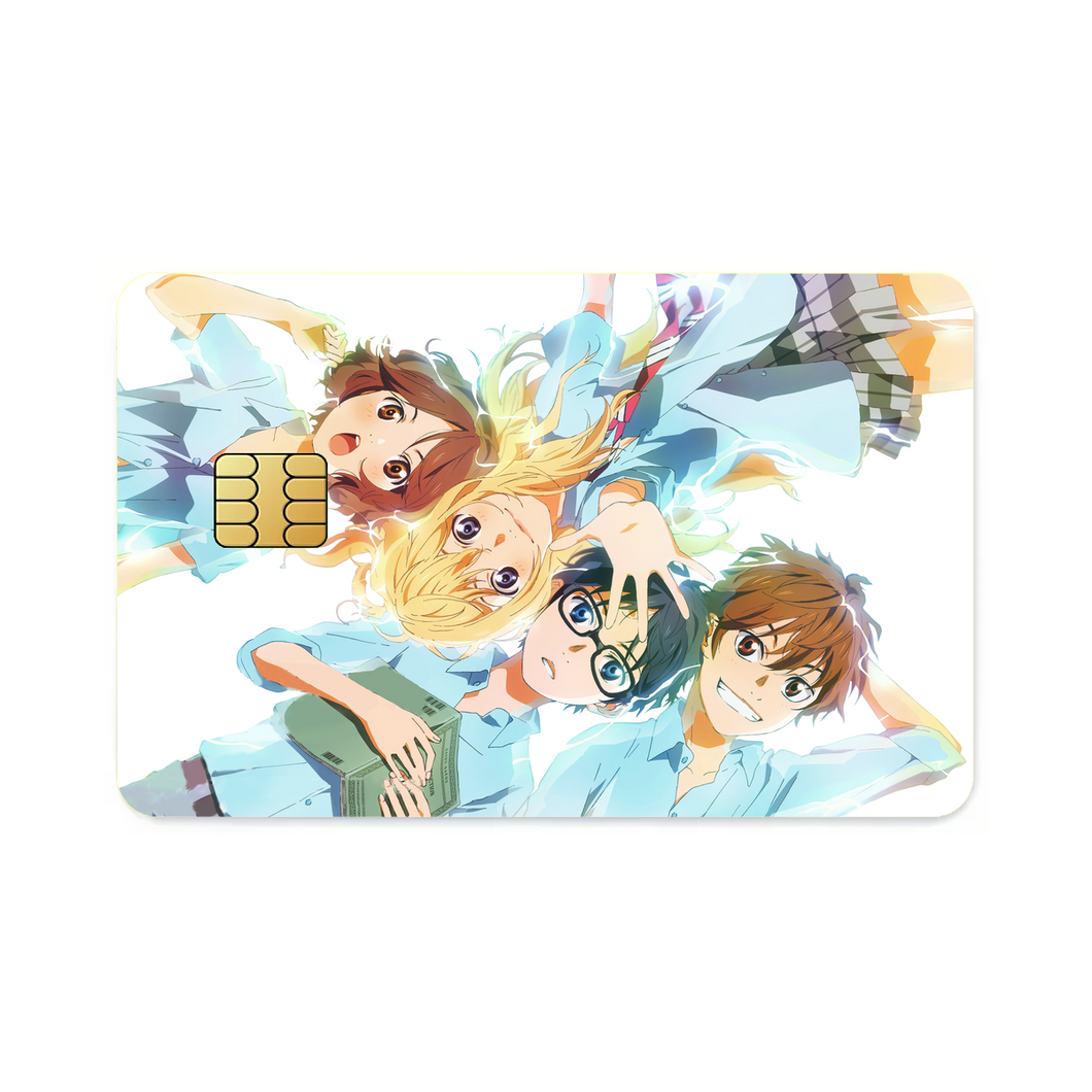 Anime Your Lie in April Credit Card Skins (4-in-1 Pack)